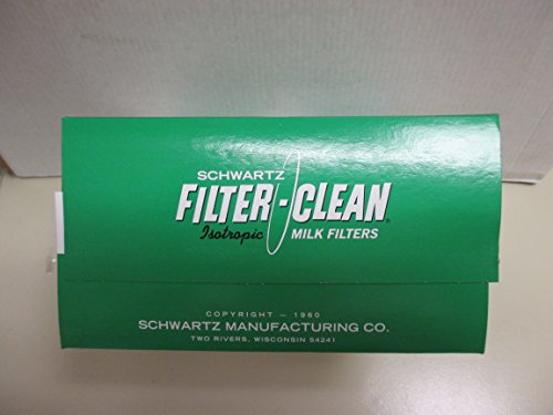 Schwartz Filter Disks 6.5" 100 Count Box Non-Gauze Milk Filters