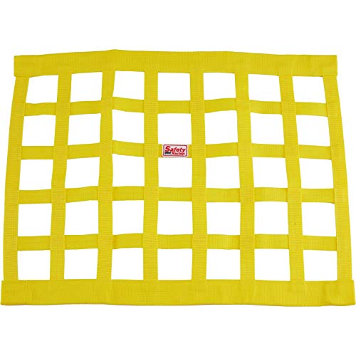 Safety Racing 18x24 Ribbon Style Window Net, Durable Nylon/Polyester, Ideal for Racing Cockpits, 1" Webbing, Installation Kit Sold Separately, Approved by Most Racing Associations - color: Black
