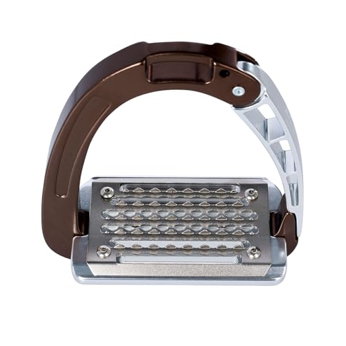 Acavallo Alupro Junior Stirrups, One Size, Black, Set of 2 - color: Brown
