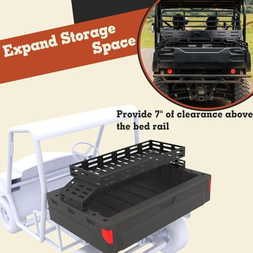TOPOWN Heavy Duty UTV Overbed Cargo Rack with Adjustable Mounting Brackets