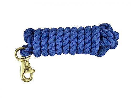 10' Cotton Lead w/Trigger Bull Snap - color: Blue