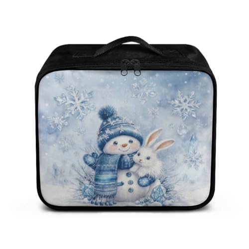Christmas Snowman First Aid Bag Empty Travel Medicine Bags for Home Car Hiking Medical Supplies Storage Bag Portable - color: Christmas Snowman