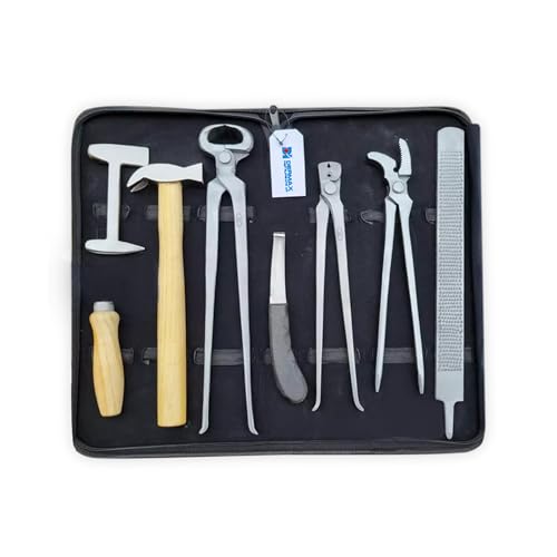 Heavy Duty Professional Horse Care Farrier Tool Kit Hoof Clincher Nipper with High Stainless Steel