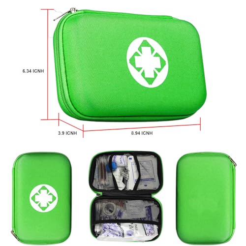 Small-Waterproof Car First-Aid Kit Emergency-Kit - Green 277Piece Camping Equipment for Camping Hiking Home Travel YIDERBO - color: Green