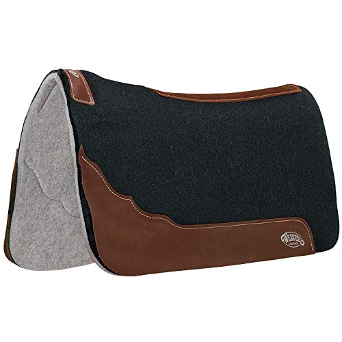 Weaver Leather Contoured Two-Tone Felt Pad, Gray