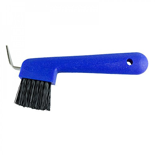 HORZE Hoof Pick with Brush - Blue - One Size - color: Blue