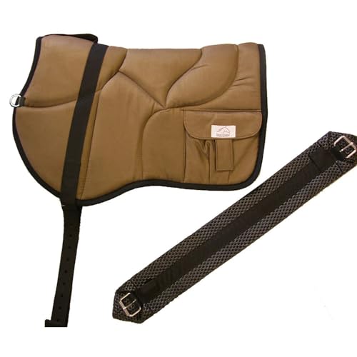 Best Friend Western Style Bareback Saddle Pad - color: Brown/Black