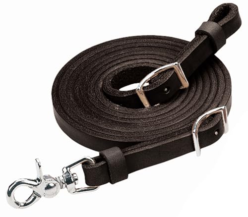 Weaver Leather Roper Rein, Black, 5/8" x 7'
