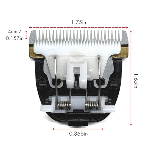 IWEEL Replacement Titanium Blade with Moving Ceramic Blade for IW2691A Cordless Dog Clippers, Cat Shaver and Low Noise Water Proof Electric Dog Trimmer Pet Grooming Kit