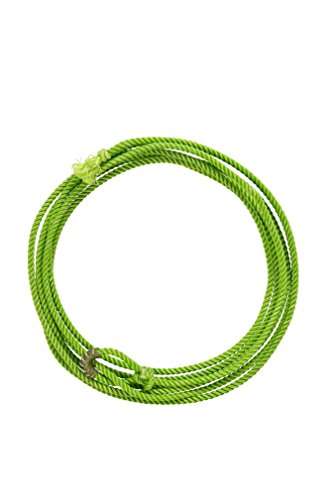 Weaver Equine Waxed Nylon Kids Lasso Rope for Practice, 5/16" x 20' | Lightweight, Colorful Loop Design, Helps Kids Build Roping Skills Play, Lessons, Ranch Events & Rodeos - color: Lime Green