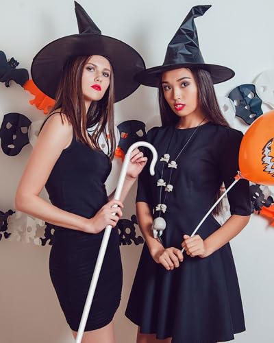 Poen Shepherds Hook Costume Staff 5ft Plastic Walking Cane - color: White