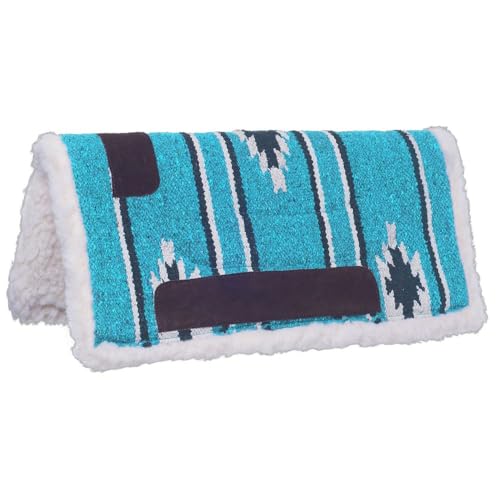 Tough 1 Miniature Sierra Saddle Pad - color: Southwestern Teal/Black/Cream