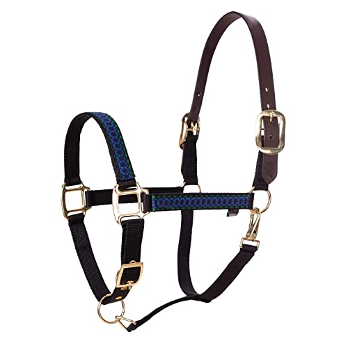 Equinavia Pegasus Adustable Breakaway Horse Halter - color: Blackwatch/Plaid, size: Cob