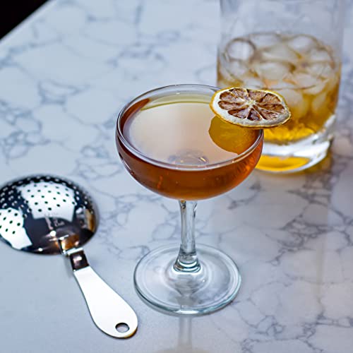 The Art of Craft Julep Strainer: Stainless Steel Cocktail Strainer for Home or Commercial Bar - size: Standard