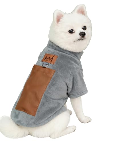 MYI Winter Heated Dog Electric Warm Coat Clothes for Small Medium Large Dogs Outside/Inside Cold Weather Jacket pet Vest Gray M(NOT Included Batteries) - color: Gray, size: Medium(Back length 9.8 Inch)