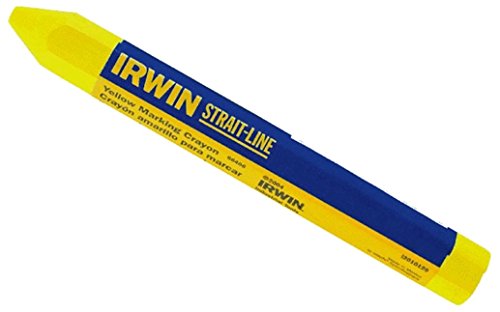 IRWIN Tools STRAIT-LINE Lumber Crayons, Yellow (66406) - color: Yellow, size: 1 Count (Pack of 1)