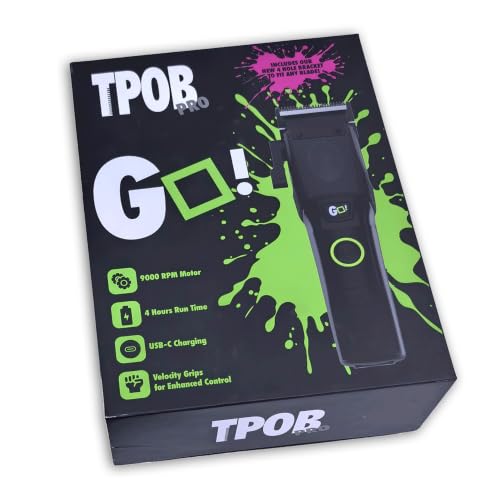 TPOB Professional Barber Hair Clippers (Black) - color: Black