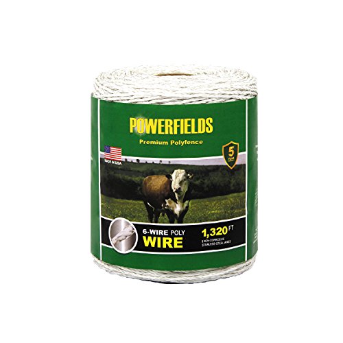 Powerfields EW615-1320 6 Wire Polywire, 1320-Feet, White - style: 1320-Feet
