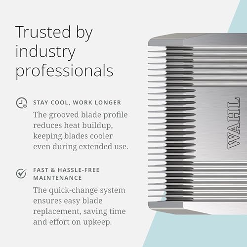 Wahl Pro Animal Prime Series Blades - Professional Fine Tooth Pet Clipper for Horse, Cat & Dog Grooming - Made from High-Carbon Steel - #9, 2.0mm - size: #9