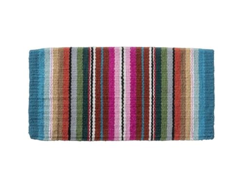 Tough 1 Serape Wool Saddle Blanket - size: 26x26