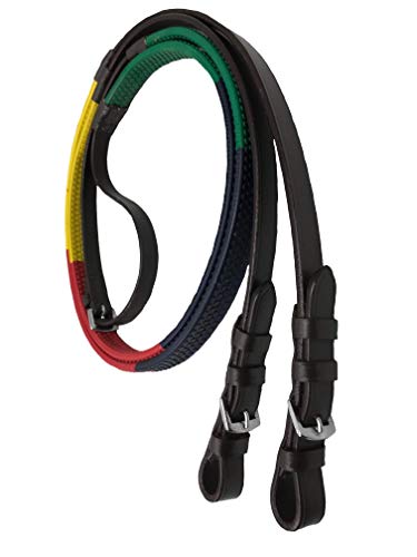 Rainbow Rubber Grip Reins