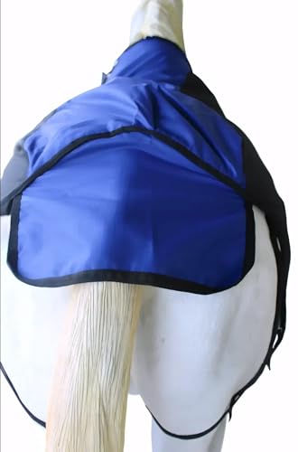 Challenger 1200D Horse Turnout Waterproof Heavy Weight Winter Blanket 5EE20RB - color: Royal Blue Black, size: 64 inches