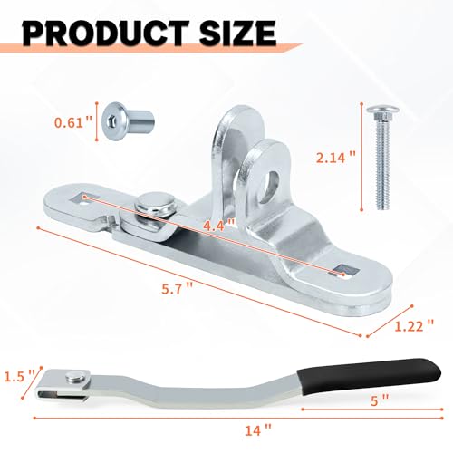 LONFFERY Cargo Trailer Cambar Cam Bar Lock | Trailer Door Latch for Folding Ramp Door