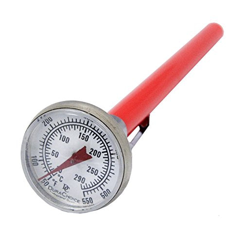 Pocket Thermometer 1" Dial, 5" Stem, 50-550°F