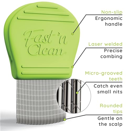 Fast 'n Clean - The Self Cleaning Lice Comb