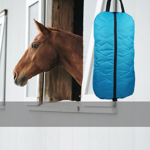 Bridle Bag for Horses, Durable Nylon Bridle Halter Bag with 3 Layers Padded Horse Tack Carry Bag-Large Capacity Protect Tack - color: Sky Blue