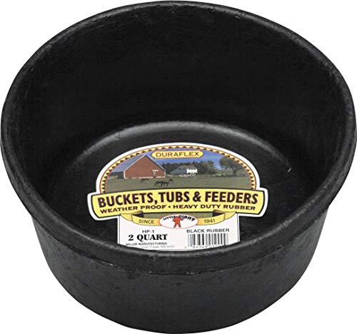 Little Giant Farm & Ag HP1 2 Quart Rubber Feed Pans