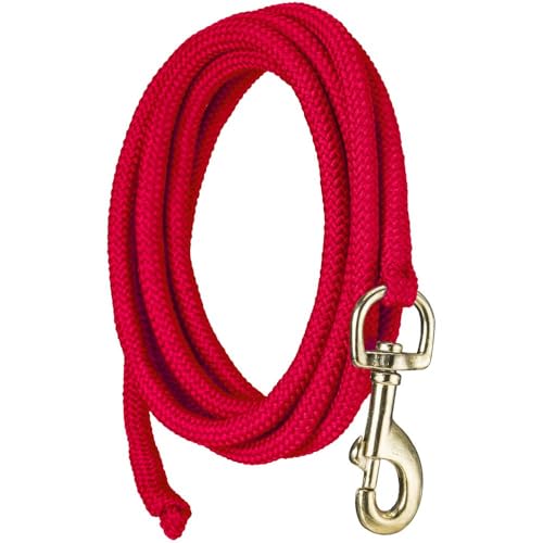 Tough 1 Mini Cord Lead w/Brass Bolt Snap Red