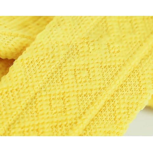 ROZKITCH 4 PCS Dog Knee Protector to Help Reducing Licking Scratching Elbow - color: Yellow, size: M-Leg Girth: 2.67in