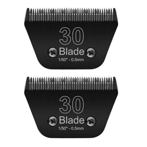 30W Wide Blade for Dog Grooming Blade Compatible with Andis Dog Clipper - size: Black/2PCS 30W