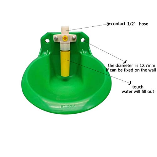 Automatic Sheep Water Bowl Vertical Nuzzled Valve Auto Fill Goat Waterer