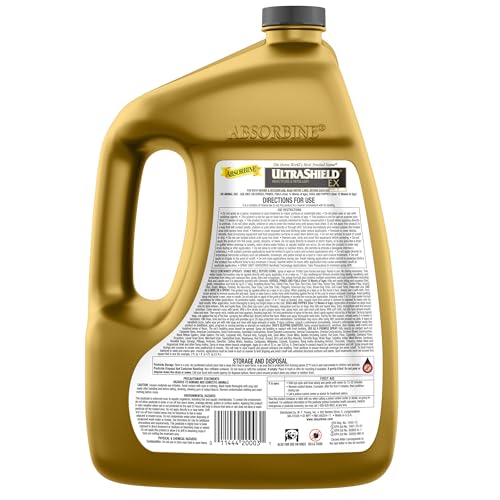 Absorbine UltraShield Gold 128oz Insecticide & Repellent for 100+ Insects, Use on Horses - size: 128 Ounce w/o Sprayer