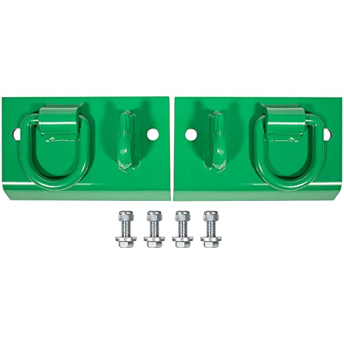 E-cowlboy Tractor Bucket Hook Grab Hooks Fits for JD Compact Tractor 1025R 2032R 3320 2520 Tractor Bucket Hooks D Rings Bolt on Heavy Duty, Compatible with sub Compact & Compact Tractor Buckets