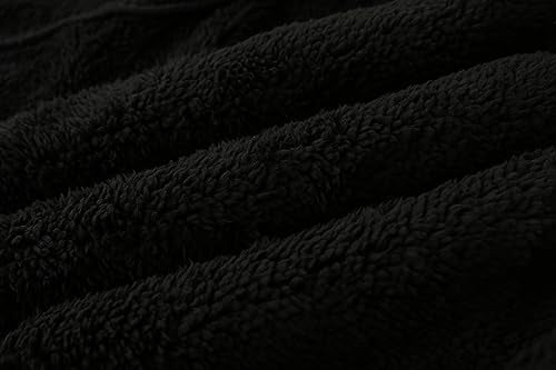 Toddler Winter Coats Baby Boys Girls Fuzzy Sherpa Fleece Jackets - color: Z-black, size: 2-3T