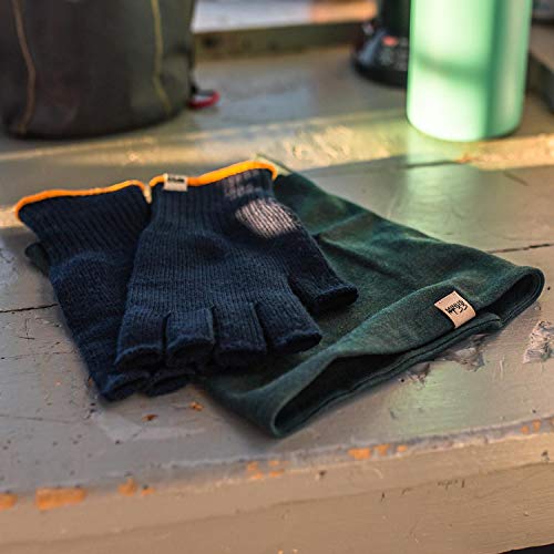 100% Merino Wool - Midweight Neck Gaiter - Skiing Neck Warmer - Winter Face Mask - Multipurpose Headwear - color: Forest Green