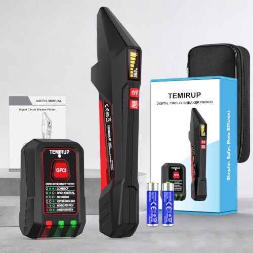 Circuit Breaker Finder Kit with LCD, GFCI Outlet Tester, Breaker Finder