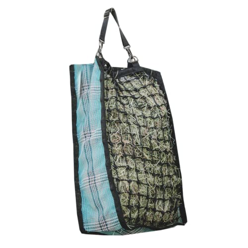 Slow Feed Hay Bag, 2 Flake, Durable Nylon Straps, Atlantis | Slow feed design extends meals for better digestion and calmer feeding, extra durable nylon straps - color: 2021-Atlantis