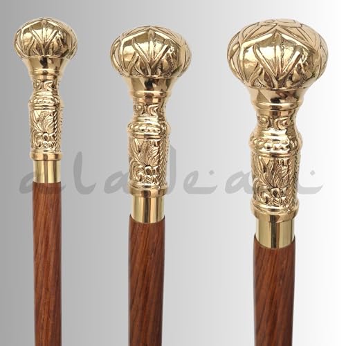 Walking Cane - Handmade,Wooden, Ergonomic, Stylish - Canes for Men, Cane for Women - Elderly Walking Sticks for Seniors, Unique, Wood - style: Victorian Knob