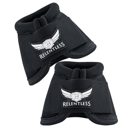 Cactus Ropes, Cactus Gear Inc Relentless Strikeforce No-Turn Bell Boots Black Large