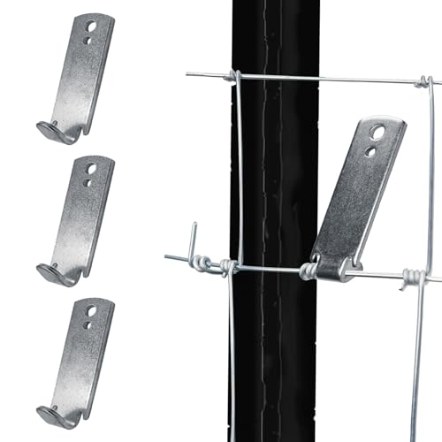 Fence Wire Twister for T Post Clips, Barb Wire Twisting Tool for Fencing Wire, Stainless Steel (2 Pack) - size: 2 PACK