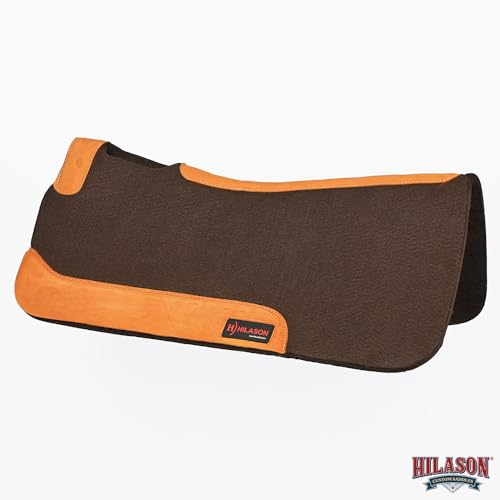 HILASON Western Wool Felt Horse Saddle Pad 30X30 in - color: Brown 2