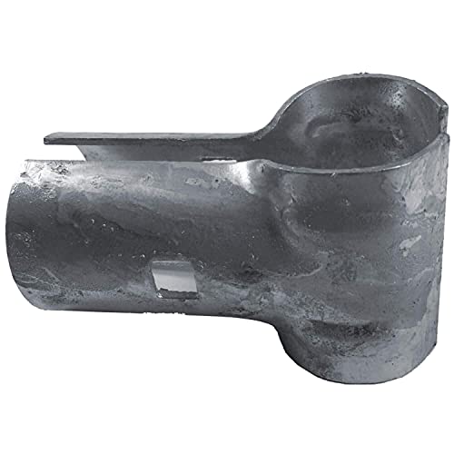 1-3/8" Chain Link Fence Panel T Clamp & End Clamp for Kennel and Fence Panels (4 Pack) - color: Galvanized, size: 1-3/8"