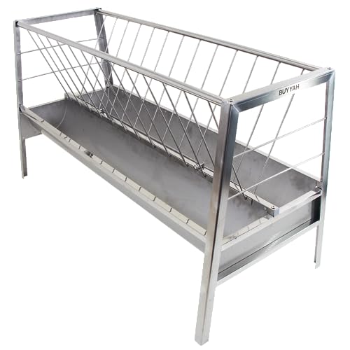 5Ft Stainless Steel Pasture Feeder, 77 Gallon Capacity