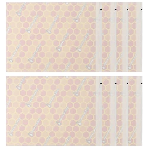 Sancodee 8 Pack Wasp Trap Refill, Yellow Jacket Flying Insect Traps Refills Attractant Sticker, Sticky Paper Glue Boards Replacement Pads Set (Orange) - color: Orange