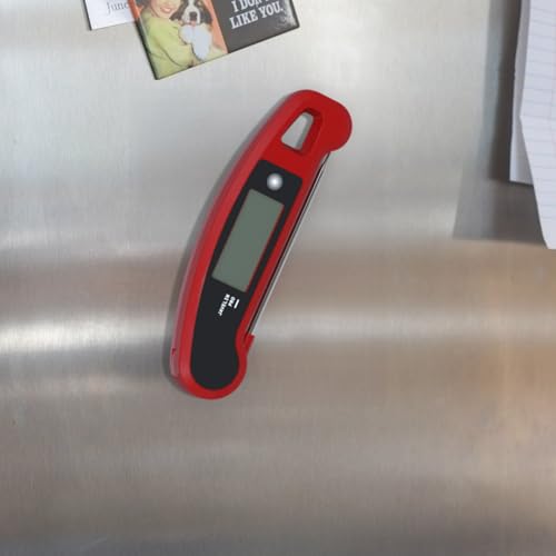 Lavatools Javelinยฎ PRO Classic Ultra-Fast 2-Second Professional Digital Instant Read Meat Thermometer for Grill and Cooking, Auto-Rotating Backlit Display, IP65 Water Resistant, NSF Certified-Crimson - color: Crimson