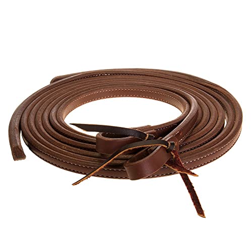 NRS 5/8in Oiled Split Reins w/Weighted Ends N/A N/A